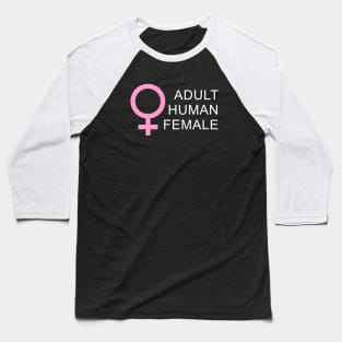 Adult Human Female Baseball T-Shirt